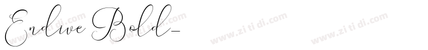 Endive Bold字体转换